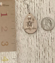 Load image into Gallery viewer, Spooky Vibes Skeleton Dangle Earrings