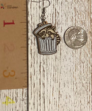 Load image into Gallery viewer, Raccoon Dangle Earrings