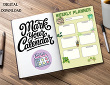 Load image into Gallery viewer, **printable download** Plant Weekly Planner