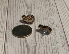 Load image into Gallery viewer, Peace Stud Earrings