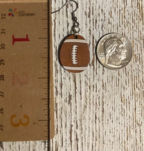Load image into Gallery viewer, Football Dangle Earrings