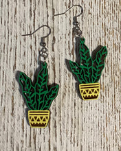 Load image into Gallery viewer, Plant Dangle Earrings