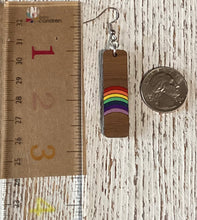 Load image into Gallery viewer, Rainbow Bar Dangle Earrings