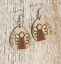 Load image into Gallery viewer, Angel Peace On Earth Dangle Earrings