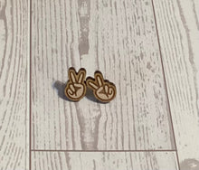 Load image into Gallery viewer, Peace Stud Earrings