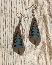 Load image into Gallery viewer, Evergreen Tree Dangle Earrings