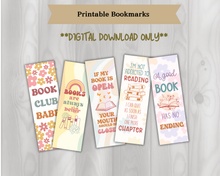 Load image into Gallery viewer, **printable download** Bookmarks Groovy Retro