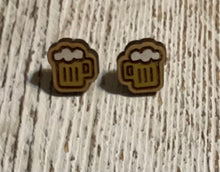 Load image into Gallery viewer, Mug of Beer Stud Earrings
