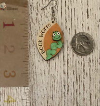 Load image into Gallery viewer, Bookworm Dangle Earrings
