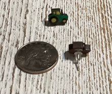Load image into Gallery viewer, Green Tractor Stud Earrings
