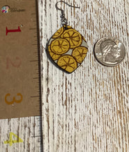 Load image into Gallery viewer, Lemon Slices Dangle Earrings
