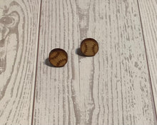 Load image into Gallery viewer, Baseball Stud Earrings
