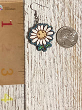 Load image into Gallery viewer, Smiley Daisy (style a)Dangle Earrings
