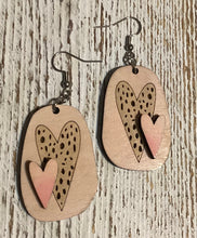 Load image into Gallery viewer, Heart Dangle Earrings
