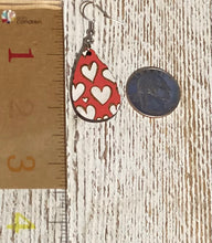 Load image into Gallery viewer, Hearts Dangle Earrings
