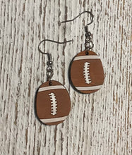 Load image into Gallery viewer, Football Dangle Earrings
