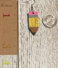 Load image into Gallery viewer, Pencil Dangle Earrings
