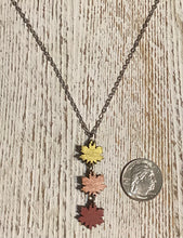 Load image into Gallery viewer, Fall Leaves (shimmery)Necklace

