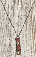 Load image into Gallery viewer, Pumpkins (brown background) Necklace
