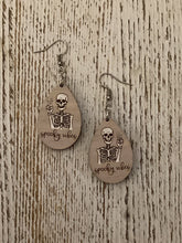 Load image into Gallery viewer, Spooky Vibes Skeleton Dangle Earrings
