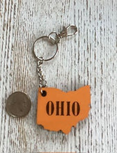 Load image into Gallery viewer, O-H-I-O Keychain (orange)
