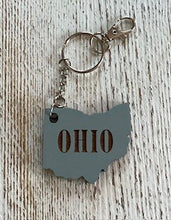 Load image into Gallery viewer, O-H-I-O Keychain (gray)
